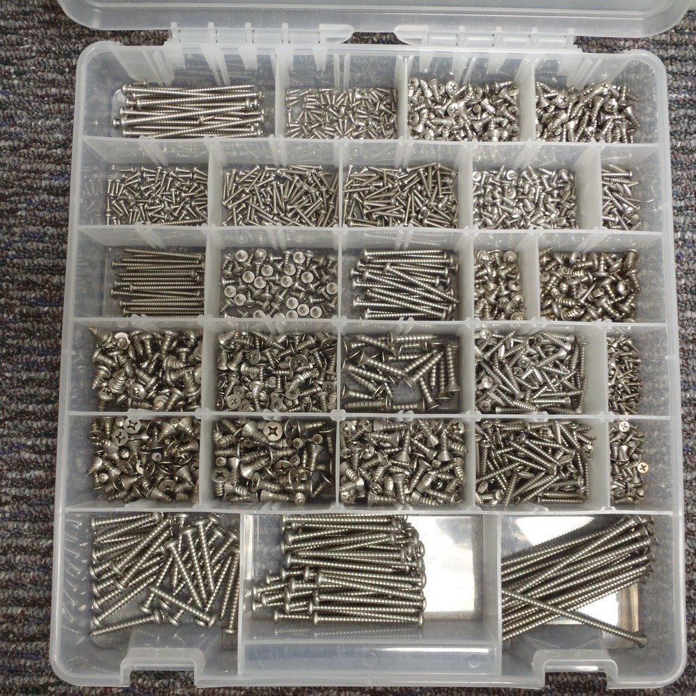 188 SS Sheet Metal Screw Kit SHEET METAL SCREW ASST SS